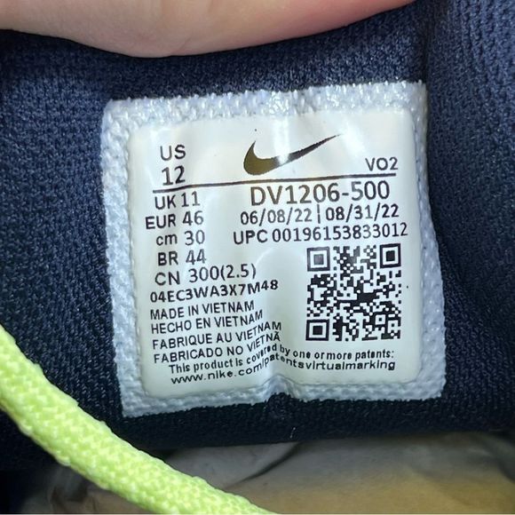 NEW Nike Metcon 8 AMP Workout Training Shoes Mens 12 Deep Purple Barely Volt - Picture 9 of 11